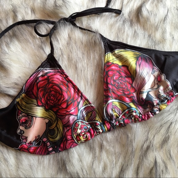 Dia de los muertos Floral bikini set - Picture 3 of 8